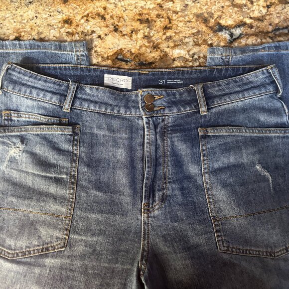 Pilcro Wanderer Cuffed Relaxed-Leg Jeans (Anthropologie) Size 31 - Picture 5 of 7